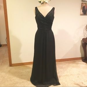 Black Alvina Maids Bridesmaid Dress